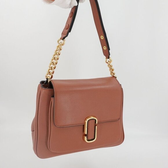 Marc Jacobs The J Marc Chain Mini Satchel Bag Brown - Picture 11 of 16